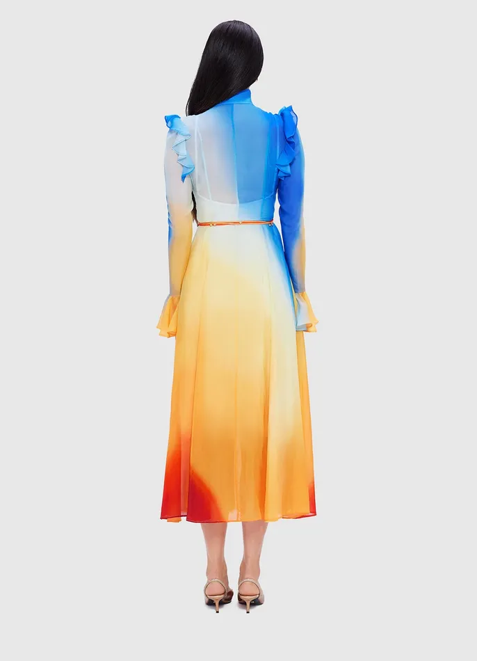 LEO LIN Katrina Butterfly Sleeve Midi Dress 8211 Enigma Women Dresses and Jumpsuits