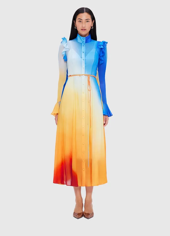 LEO LIN Katrina Butterfly Sleeve Midi Dress 8211 Enigma Women Dresses and Jumpsuits