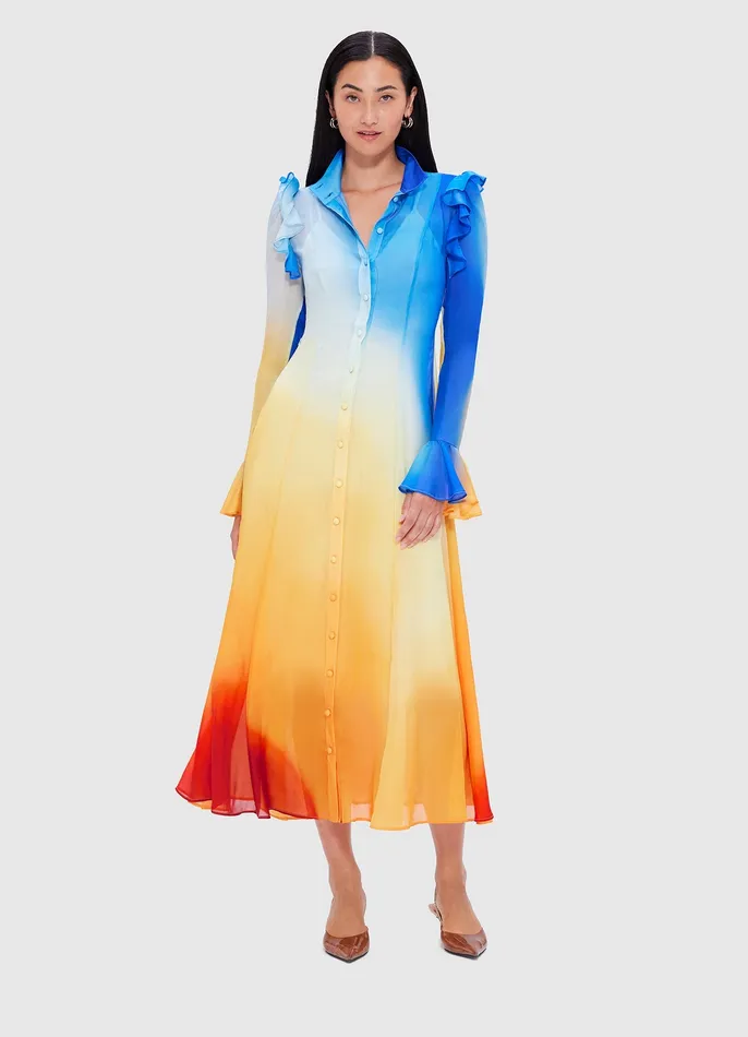 LEO LIN Katrina Butterfly Sleeve Midi Dress 8211 Enigma Women Dresses and Jumpsuits