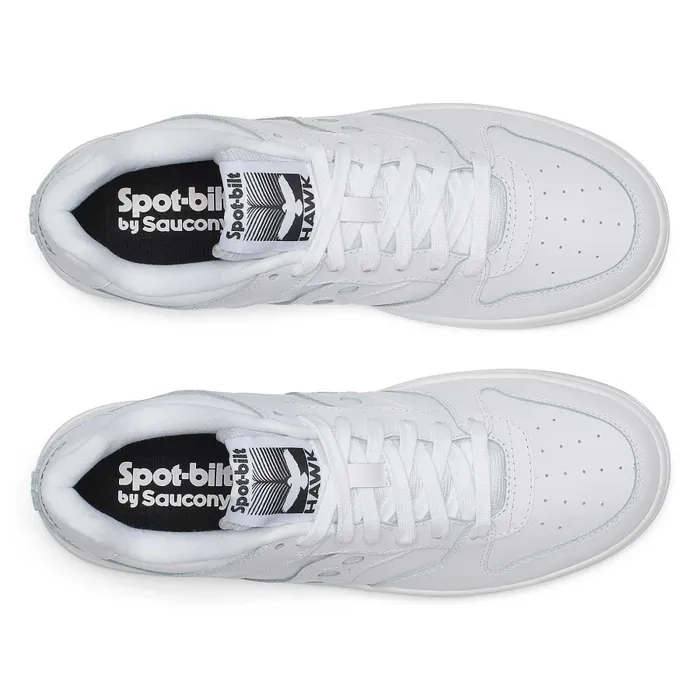 Lifestyle Saucony MenWomen SpotBilt Hawk White Lifestyle Saucony MenWomen SpotBilt Hawk White