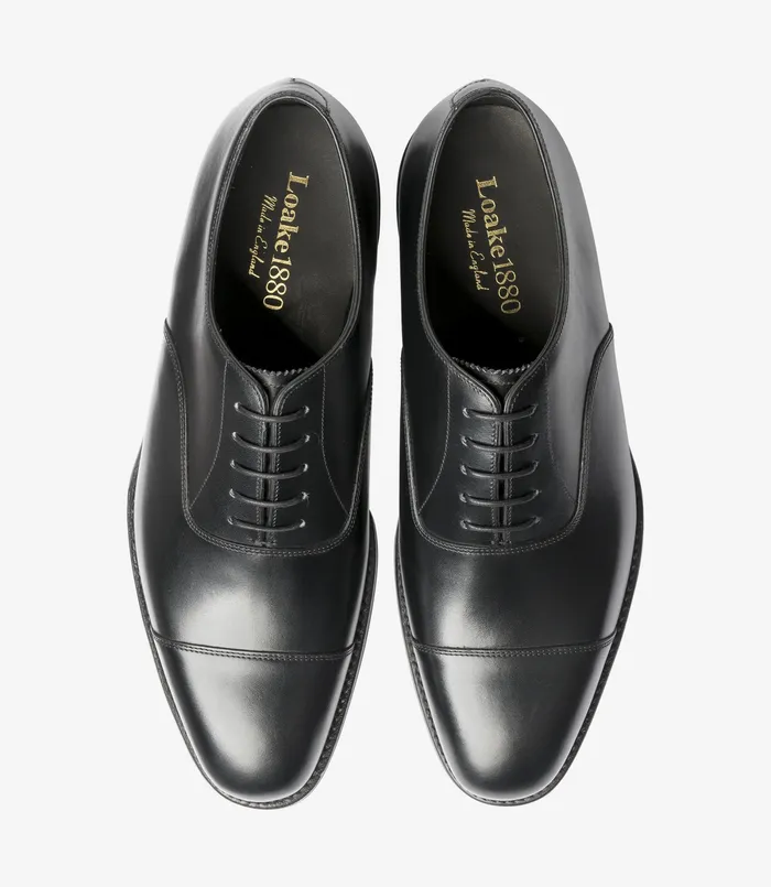 Loake Aldwych Black Men Toe Caps Loake Aldwych Black Men Toe Caps