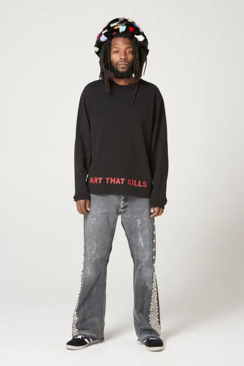 Long Sleeve Men Gallery Dept ANARCHY LS Black