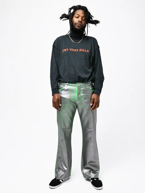 Long Sleeve Men Gallery Dept ART THAT KILLS REVERSIBLE TURTLENECK Black