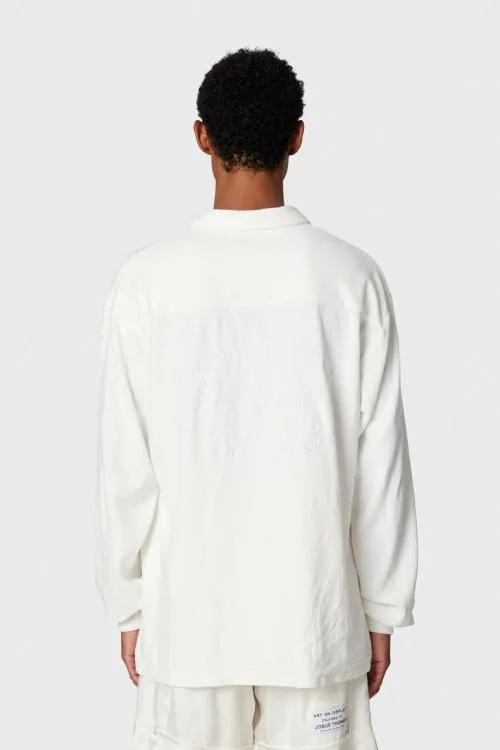 Long Sleeve Men Gallery Dept CHATEAU POLO SHIRT White
