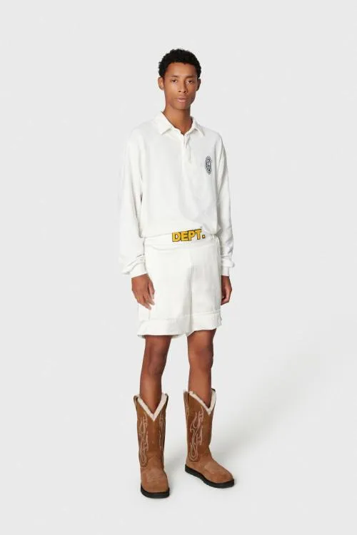 Long Sleeve Men Gallery Dept CHATEAU POLO SHIRT White