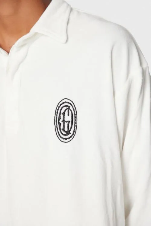 Long Sleeve Men Gallery Dept CHATEAU POLO SHIRT White