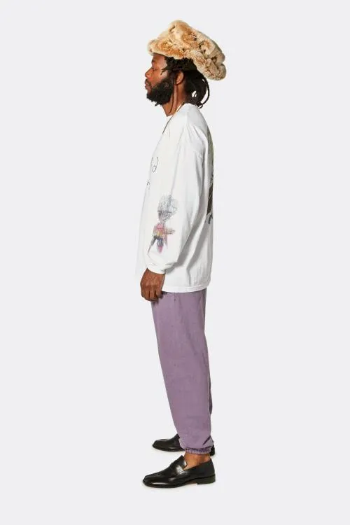 Long Sleeve Men Gallery Dept I039M SAD LS TEE White