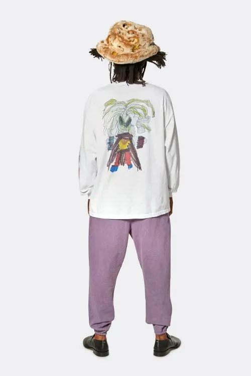 Long Sleeve Men Gallery Dept I039M SAD LS TEE White