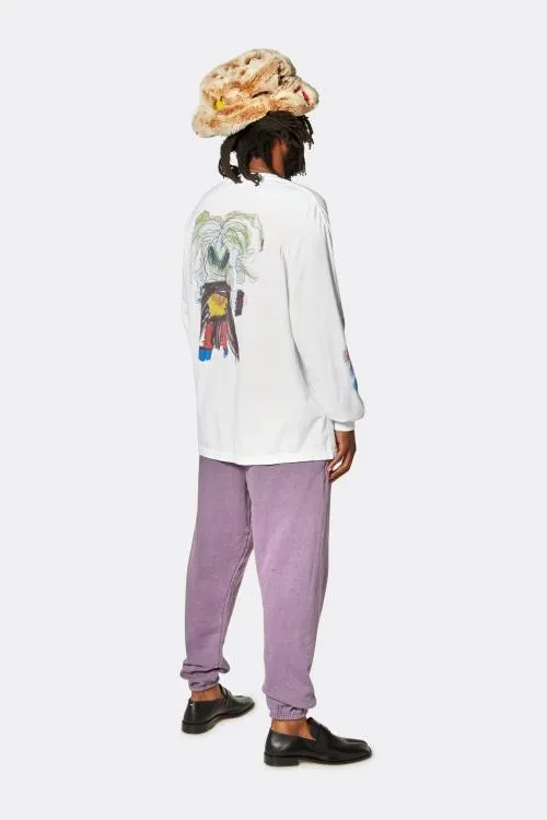 Long Sleeve Men Gallery Dept I039M SAD LS TEE White
