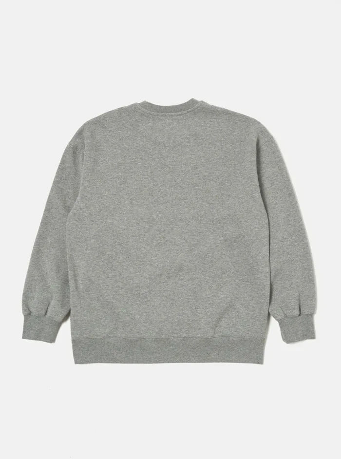 Loose Sweatshirt In Grey Marl Recycled Cotton Blend Je Men Universal Works Sweatshirts