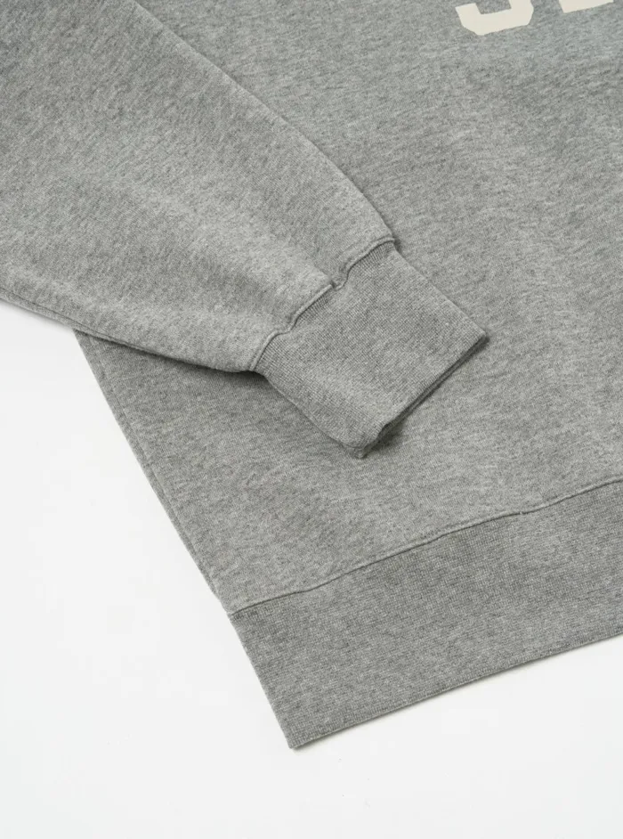 Loose Sweatshirt In Grey Marl Recycled Cotton Blend Je Men Universal Works Sweatshirts