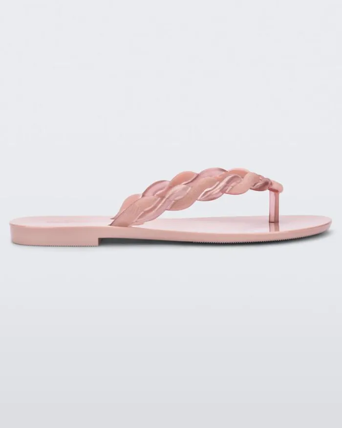 Louise Flip Flop Pinkpinkmetallic Women Melissa Flip Flops