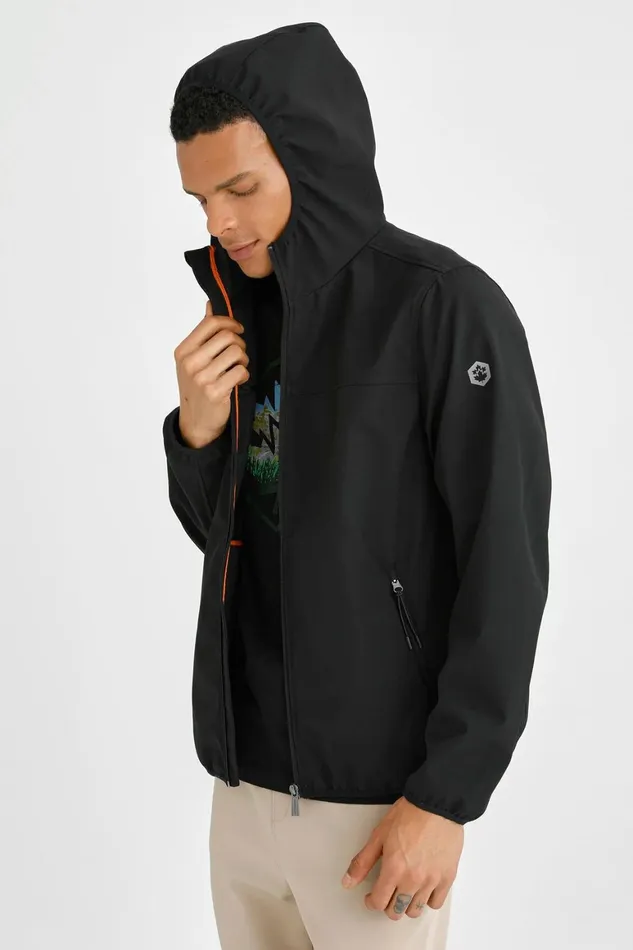 Lumberjack JACKETS Men 3M LIGHT SOFTSHELL JKT BLACK Man Jacket Black