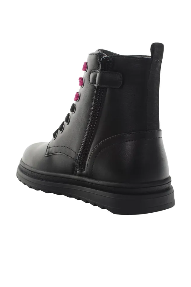 Lumberjack Shoes Girls ANKLE BOOT LACE UP BLACK Girl 776 Black