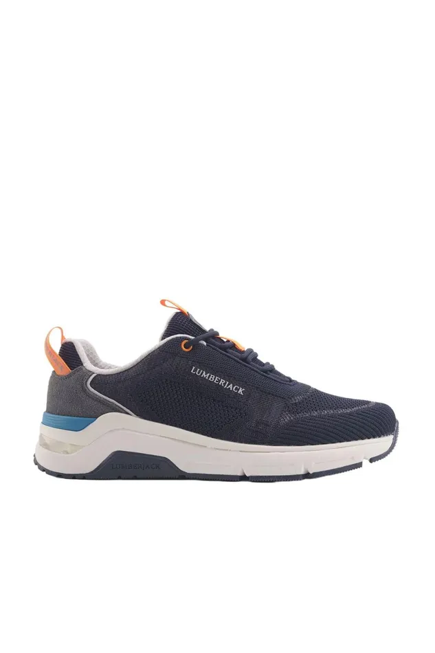 Lumberjack SNEAKERS Men ROLAND SMI4912001 NAVY BLUE Man Sport Shoes Blue