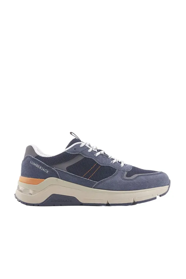 Lumberjack SNEAKERS Men ROLAND SMI4912002 NAVY BLUE Man Sport Shoes Blue