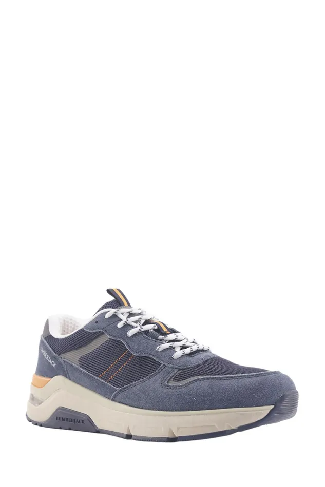 Lumberjack SNEAKERS Men ROLAND SMI4912002 NAVY BLUE Man Sport Shoes Blue