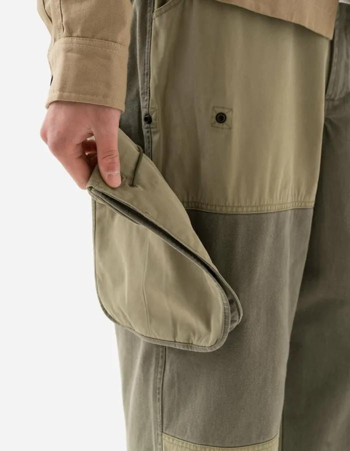 Maharishi Cargo Pants 6026 Maha Boro Deck Pants OliveSand 8211 Men