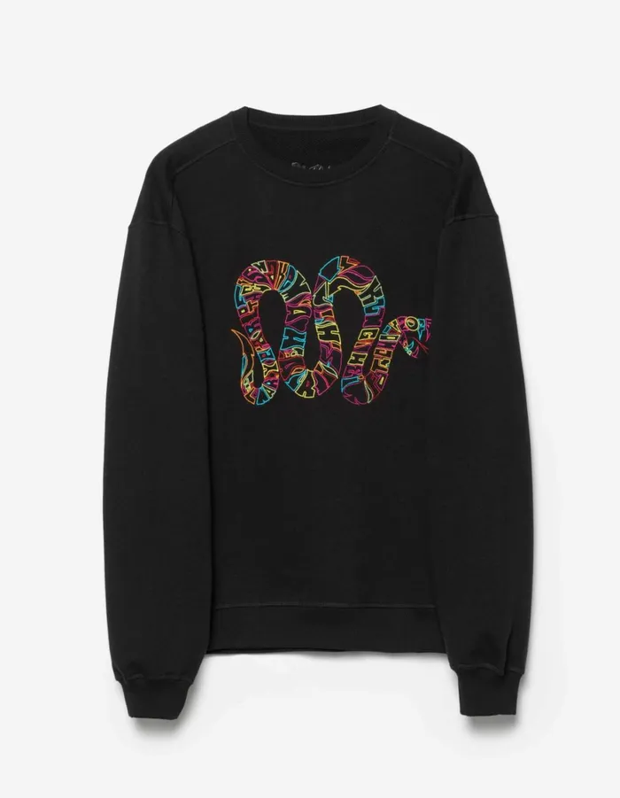 Maharishi Crew Sweats 1539 Kay One Year Of The Snake Crew Sweat Black 8211 Men Maharishi Crew Sweats 1539 Kay One Year Of The Snake Crew Sweat Black 8211 Men