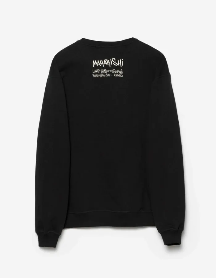 Maharishi Crew Sweats 1539 Kay One Year Of The Snake Crew Sweat Black 8211 Men