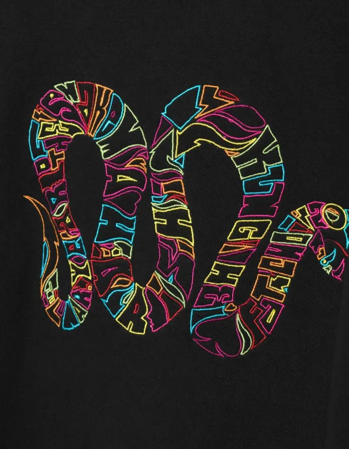 Maharishi Crew Sweats 1539 Kay One Year Of The Snake Crew Sweat Black 8211 Men