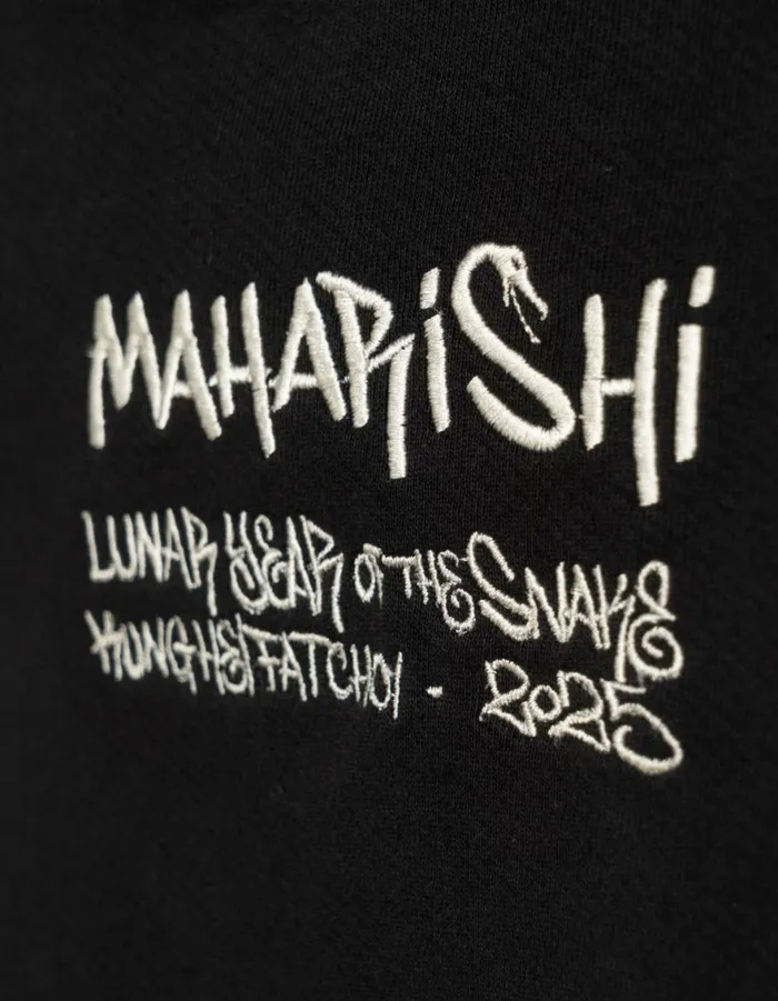 Maharishi Crew Sweats 1539 Kay One Year Of The Snake Crew Sweat Black 8211 Men