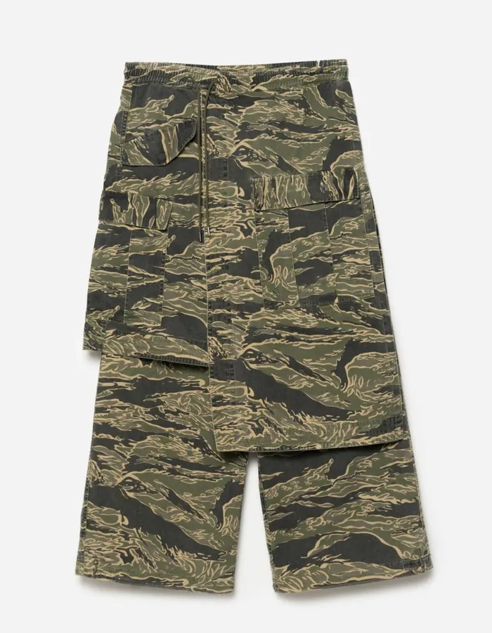 Maharishi Hakama Pants 6110 Camo Asym Hakama Track Pants Mint Gold 8211 Men