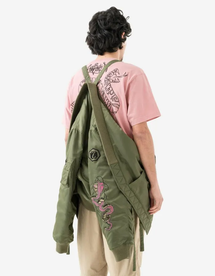 Maharishi Jackets 6006 Year Of The Snake MA1 Kimono Olive OG107F 8211 Men