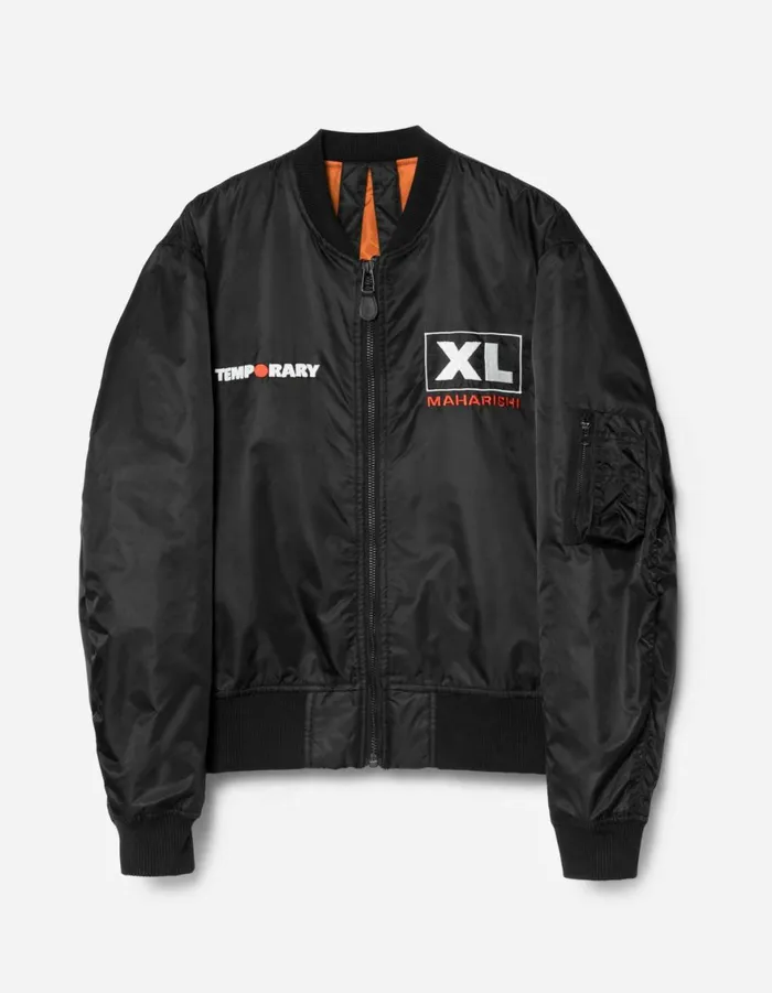 Maharishi Jackets 6109 Temporary MA1 Flight Jacket Black 8211 Men