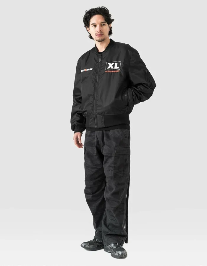 Maharishi Jackets 6109 Temporary MA1 Flight Jacket Black 8211 Men