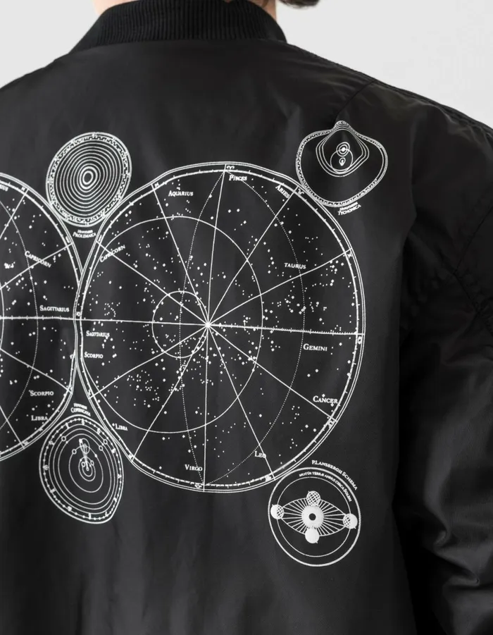Maharishi Jackets 6109 Temporary MA1 Flight Jacket Black 8211 Men