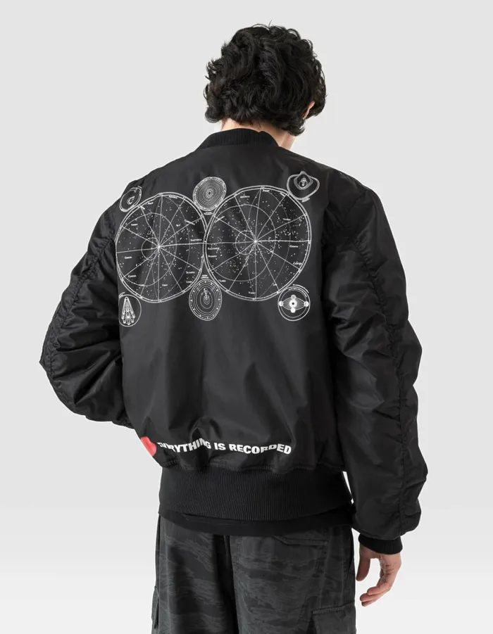 Maharishi Jackets 6109 Temporary MA1 Flight Jacket Black 8211 Men