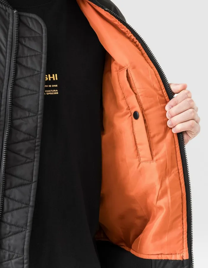 Maharishi Jackets 6109 Temporary MA1 Flight Jacket Black 8211 Men