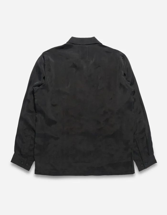 Maharishi Long Sleeve Shirts 6121 Year Of The Snake Cupro Shirt Black 8211 Men