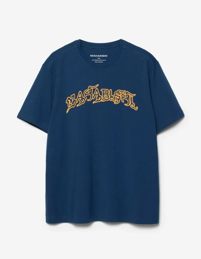 Maharishi Short Sleeve TShirts 1489 Muay Thai Tiger Dragon TShirt Navy Blueprint 8211 Men Maharishi Short Sleeve TShirts 1489 Muay Thai Tiger Dragon TShirt Navy Blueprint 8211 Men