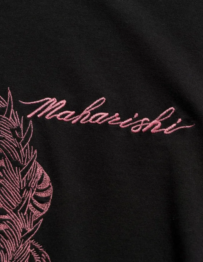 Maharishi Short Sleeve TShirts 6099 Tiger Dragon TShirt Black 8211 Men