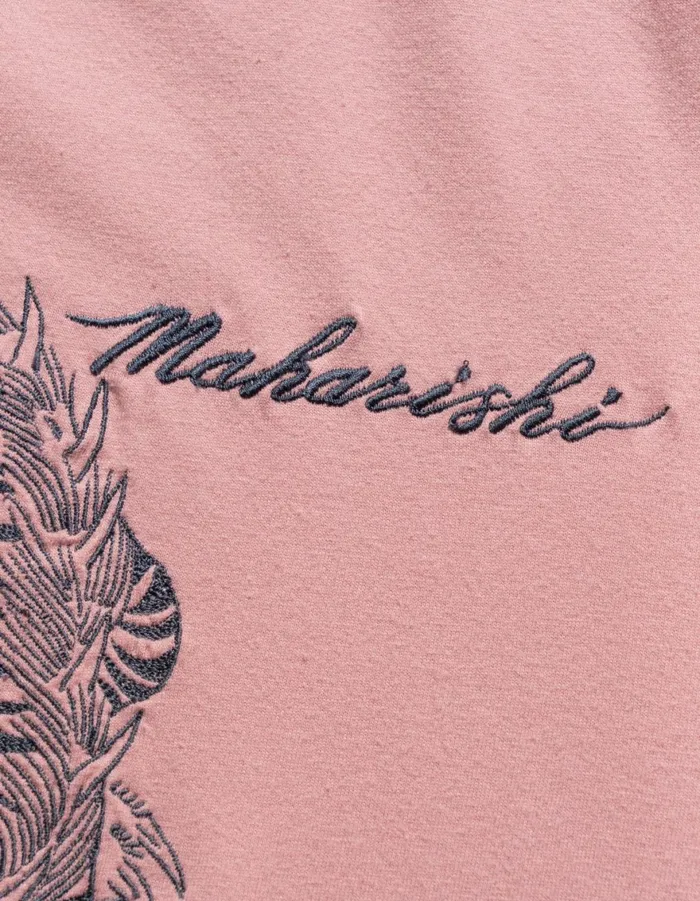 Maharishi Short Sleeve TShirts 6099 Tiger Dragon TShirt Pink 8211 Men