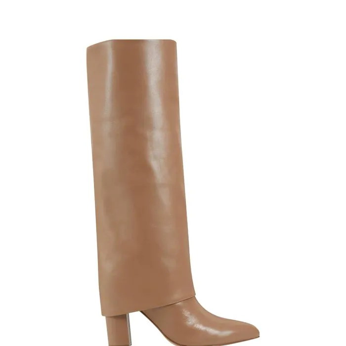Marc Fisher Boots and Booties Women Leina Block Heel Pointy Toe Dress Boot Tan Marc Fisher Boots and Booties Women Leina Block Heel Pointy Toe Dress Boot Tan