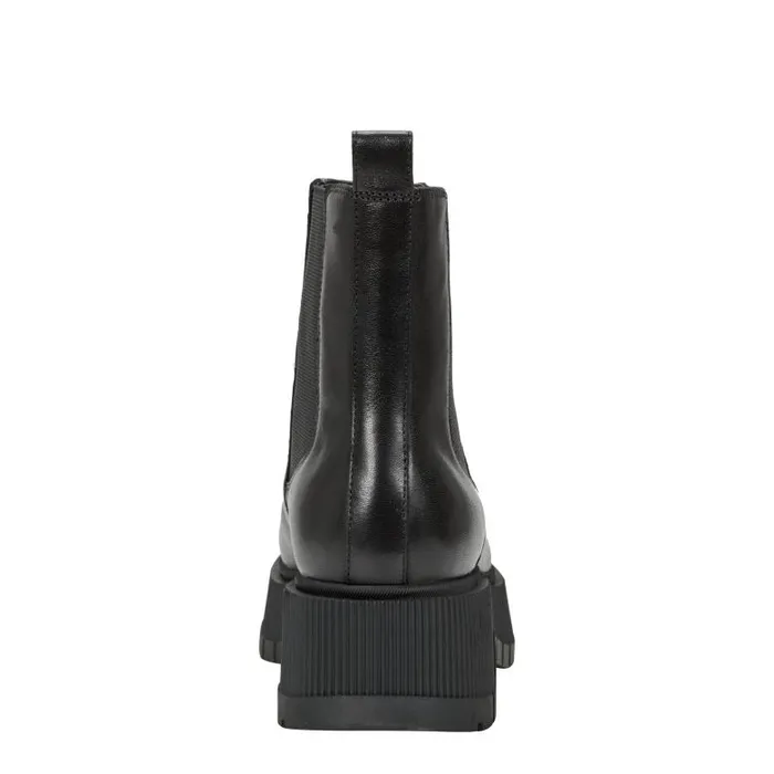 Marc Fisher Casual Boots Women Bermida Lug Sole Bootie Black Leather