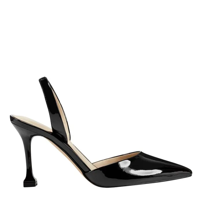 Marc Fisher Heels and Pumps Women Hadya Slingback Pump Black Patent