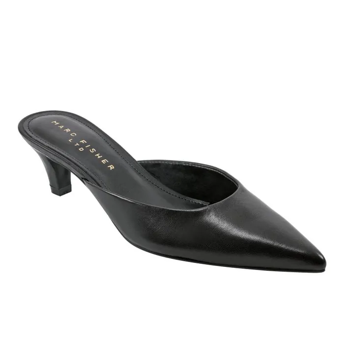 Marc Fisher Heels and Pumps Women Rosa Heeled Mule Black Leather