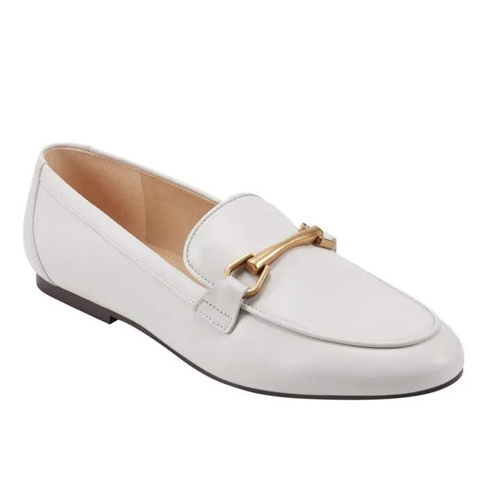 Marc Fisher Loafers and Flats Women Bleek Loafer Ivory Leather