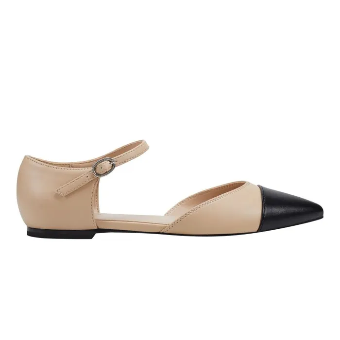 Marc Fisher Loafers and Flats Women Elesia D039Orsay Flat Natural