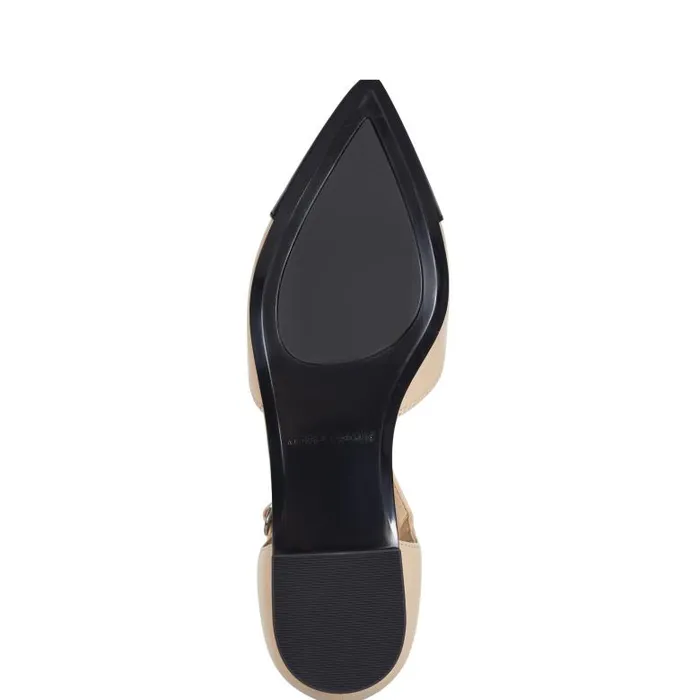 Marc Fisher Loafers and Flats Women Elesia D039Orsay Flat Natural