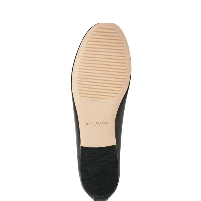 Marc Fisher Loafers and Flats Women Evie Ballet Flat Black Leather