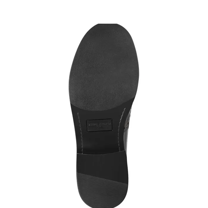 Marc Fisher Loafers and Flats Women Parker Monkstrap Oxford Black Leather