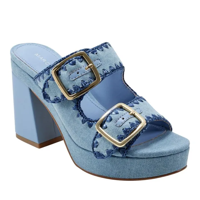 Marc Fisher Sandals Women Dalen Platform Sandal Medium Blue