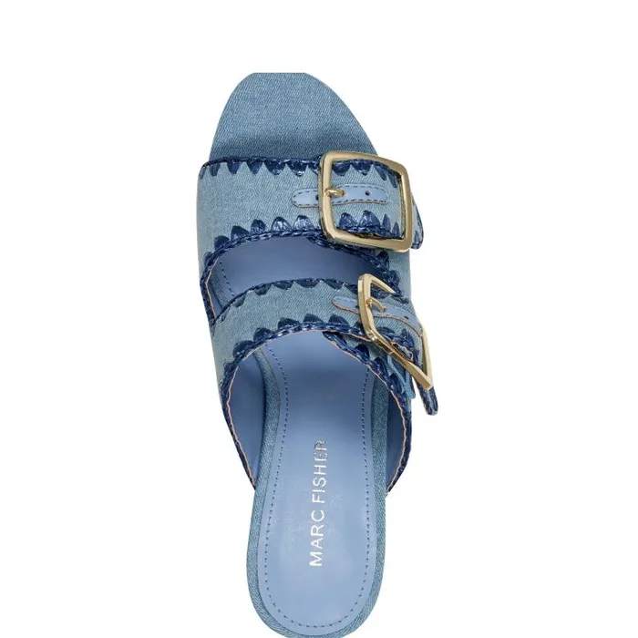 Marc Fisher Sandals Women Dalen Platform Sandal Medium Blue