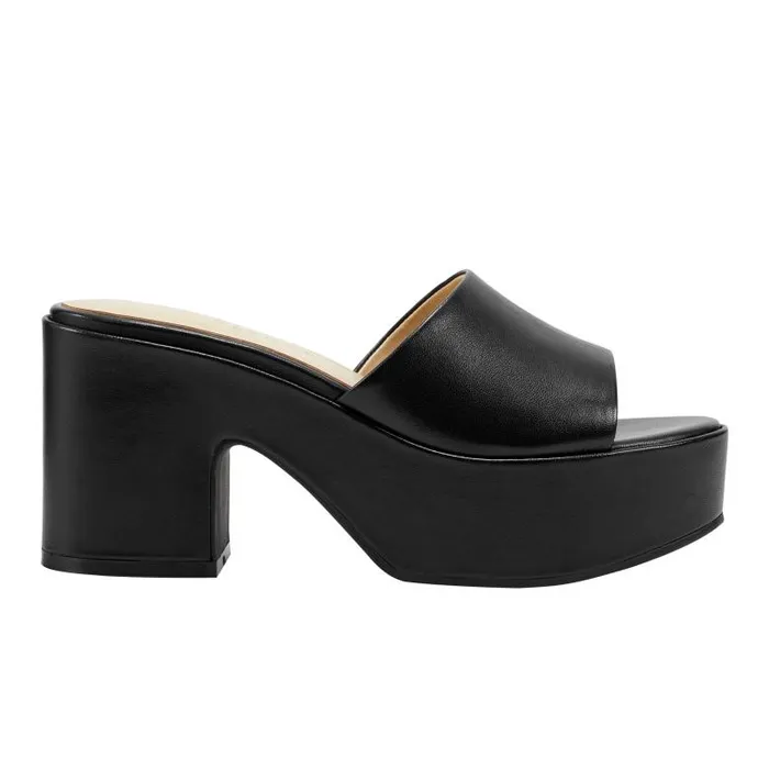 Marc Fisher Sandals Women Forina Platform Slide Sandal Black