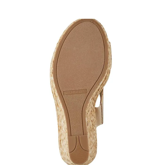 Marc Fisher Sandals Women Kalisha Espadrille Wedge Sandal Light Natural